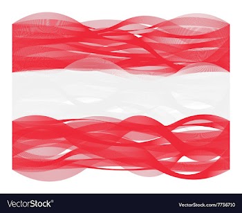 Wave line flag of Austria vector image