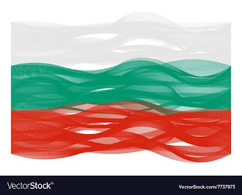 Wave line flag of Bulgaria vector image