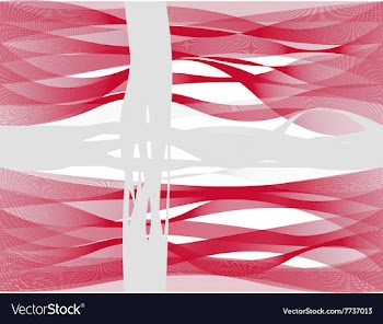 Wave line flag of Denmark vector image