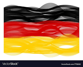 Wave line flag of Germany vector image