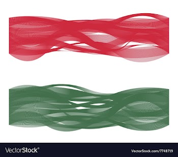 Wave line flag of Hungary vector image