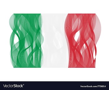 Wave line flag of Italy vector image