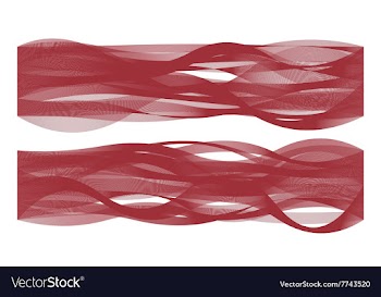 Wave line flag of Latvia vector image