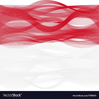 Wave line flag of Monaco vector image