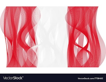 Wave line flag of Peru vector image