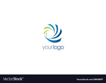  					Wave spin air logo vector image														