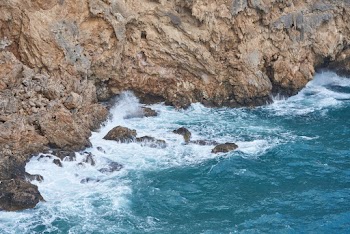 Waves Crashing on Shore