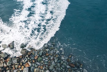 Waves Crashing Shore