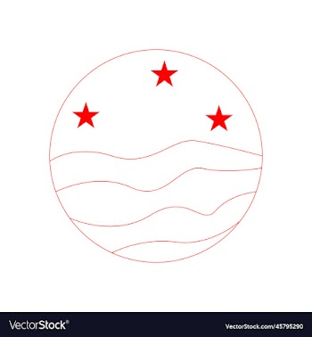 waves of water and stars in sun