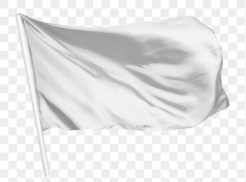 Waving blank png white flag | Free PNG - rawpixel