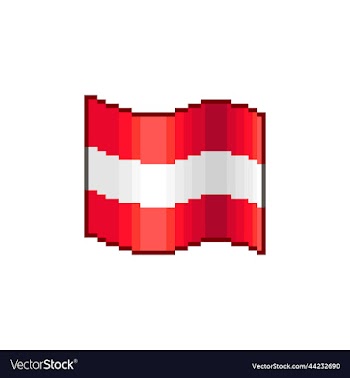 waving flag of austria
