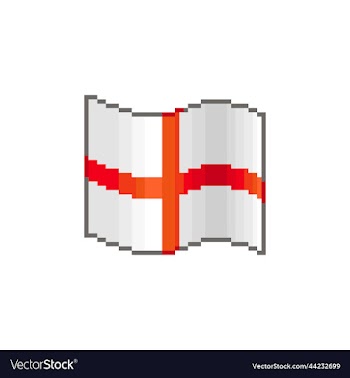 waving flag of england