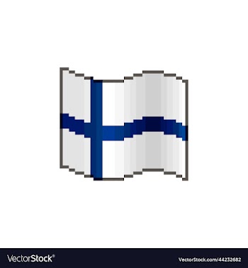 waving flag of finland