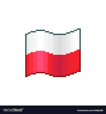 waving flag of poland