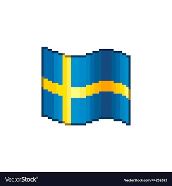 waving flag of sweden