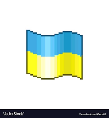 waving flag of ukraine