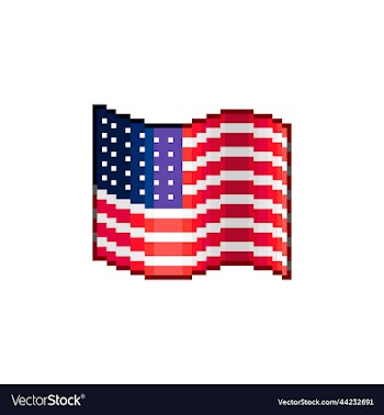 waving flag of usa
