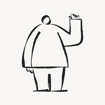 Waving man sticker, cute doodle | Free PSD Illustration - rawpixel