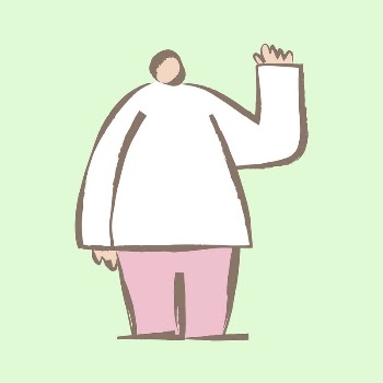 Waving man sticker, pastel doodle | Free PSD Illustration - rawpixel