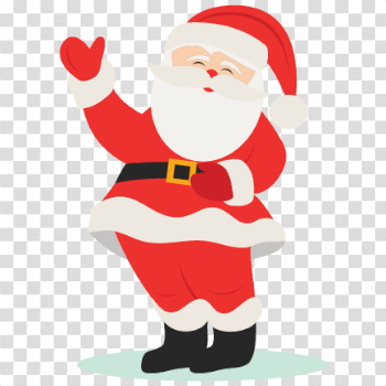 Waving Santa Claus SVG scrapbook cut file cute clipart files for ...