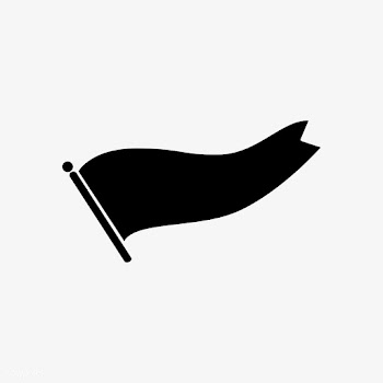 Wavy blank black flag vector | Free stock vector - 543054