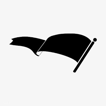 Wavy blank black flag vector | Free stock vector - 543115