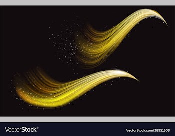 wavy flows golden powder