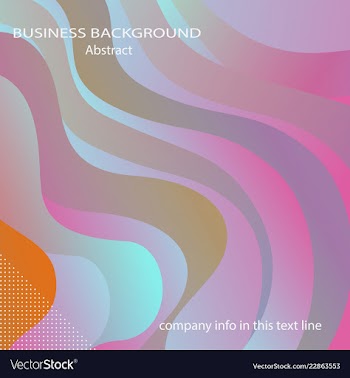 Wavy geometric background trendy gradient shapes vector image