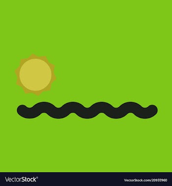 Wavy sea sunset or sunrise vector image
