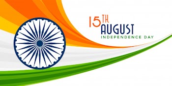 Wavy tricolor indian flag banner Free Vector