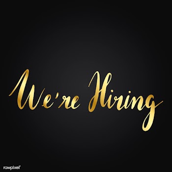 We're hiring typography style vector | Free stock vector - 517950