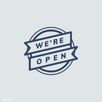 We're open banner sign illustration | Free stock vector - 472132