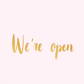 We're open typography style vector | Free stock vector - 517824