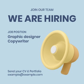 We are hiring ad template, | Free Vector Template - rawpixel