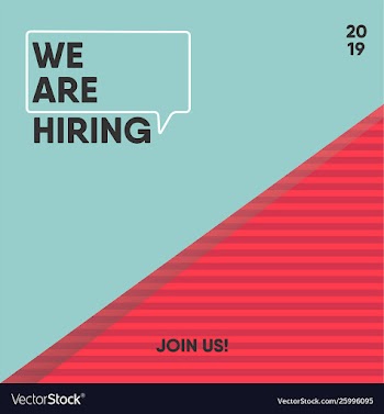 We are hiring banner vector image