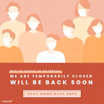 We are temporarily closed coronavirus template vector  | Free  vector - 2301500