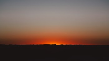 We got up extremely early to enjoy this spectacular sunrise in the Sahara desert. February 2019.