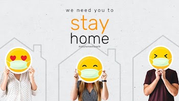 We need you to stay home during coronavirus social banner template moc.. | Free  illustration - 2312455