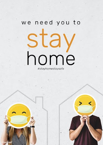 We need you to stay home during coronavirus social banner template vec.. | Free  vector - 2312451