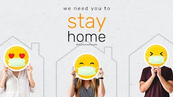 We need you to stay home during coronavirus social banner template vec.. | Free  vector - 2312458