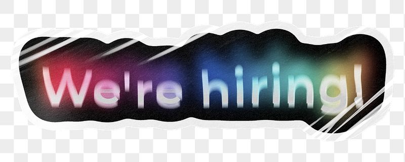We're hiring! png word sticker, | Free PNG - rawpixel