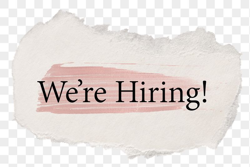 We're hiring! png word sticker | Free PNG - rawpixel