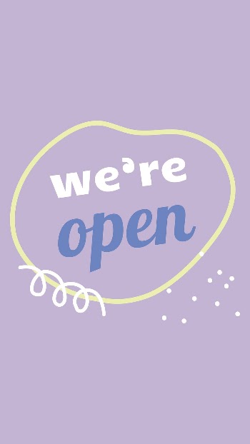 We're open template, Instagram story | Free Vector Template - rawpixel