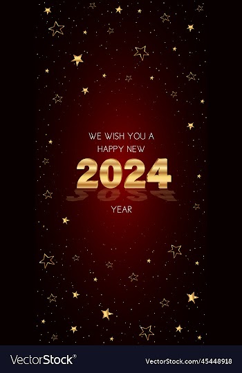 we wish you a happy new year 2024 banner
