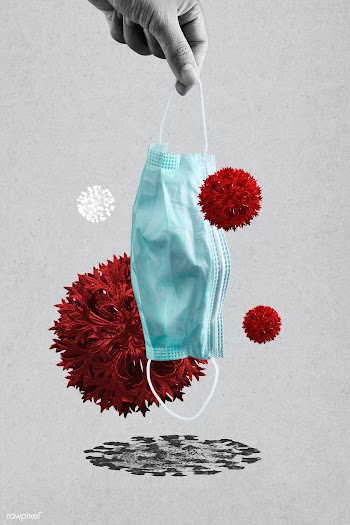 Wear a face mask to prevent coronavirus contamination background | Free  illustration - 2316467