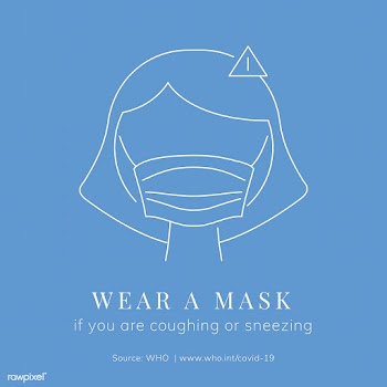 Wear a mask coronavirus awareness message vector | Free  vector - 2301768