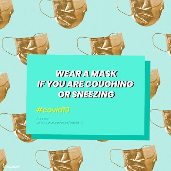 Wear a mask during the COVID-19 pandemic advice by WHO vector social a.. | Free  vector - 2319931
