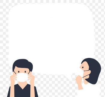 Wear a mask png frame speech bubble
