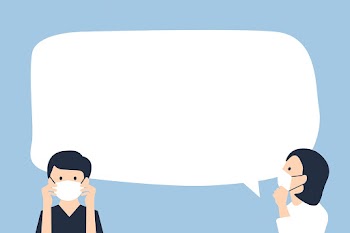 Wear a mask psd border frame in new normal