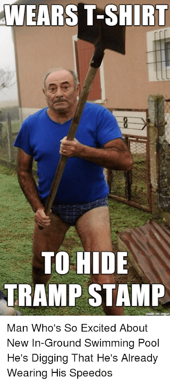 WEARS T-Shirt TO HIDE TRAMP STAMP Man Who's So Excited About New ...